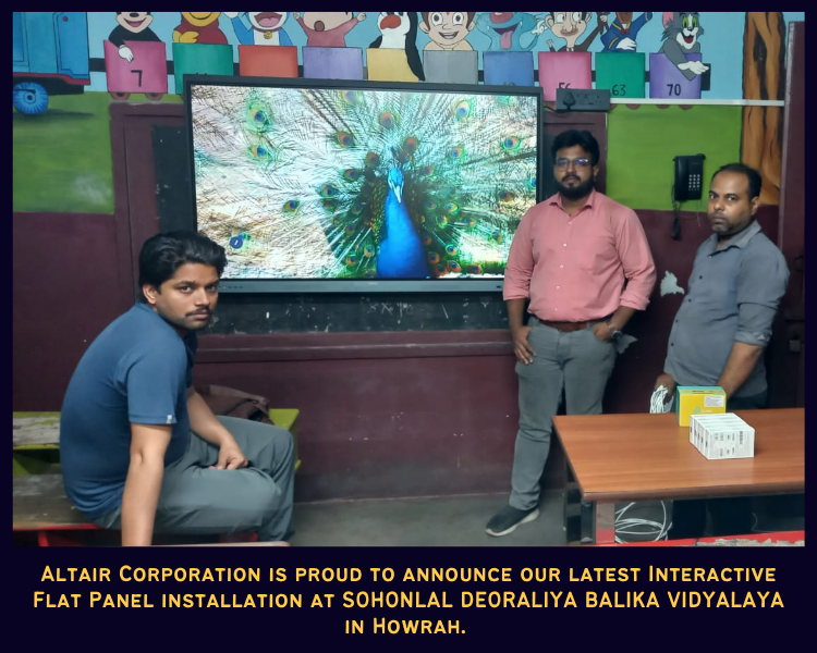 Altair Corporation Installs Smart Classroom at Sohonlal Deoraliya Balika Vidyalaya, Howrah